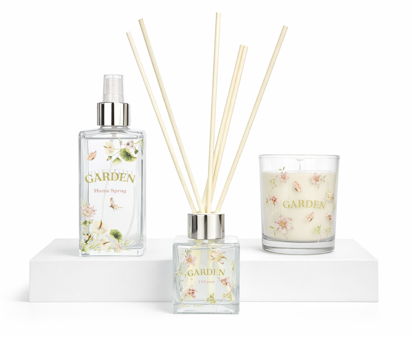 Jogo de Aromatizar e Difusor com Vela Floral C&iacute;trico Garden image number 2