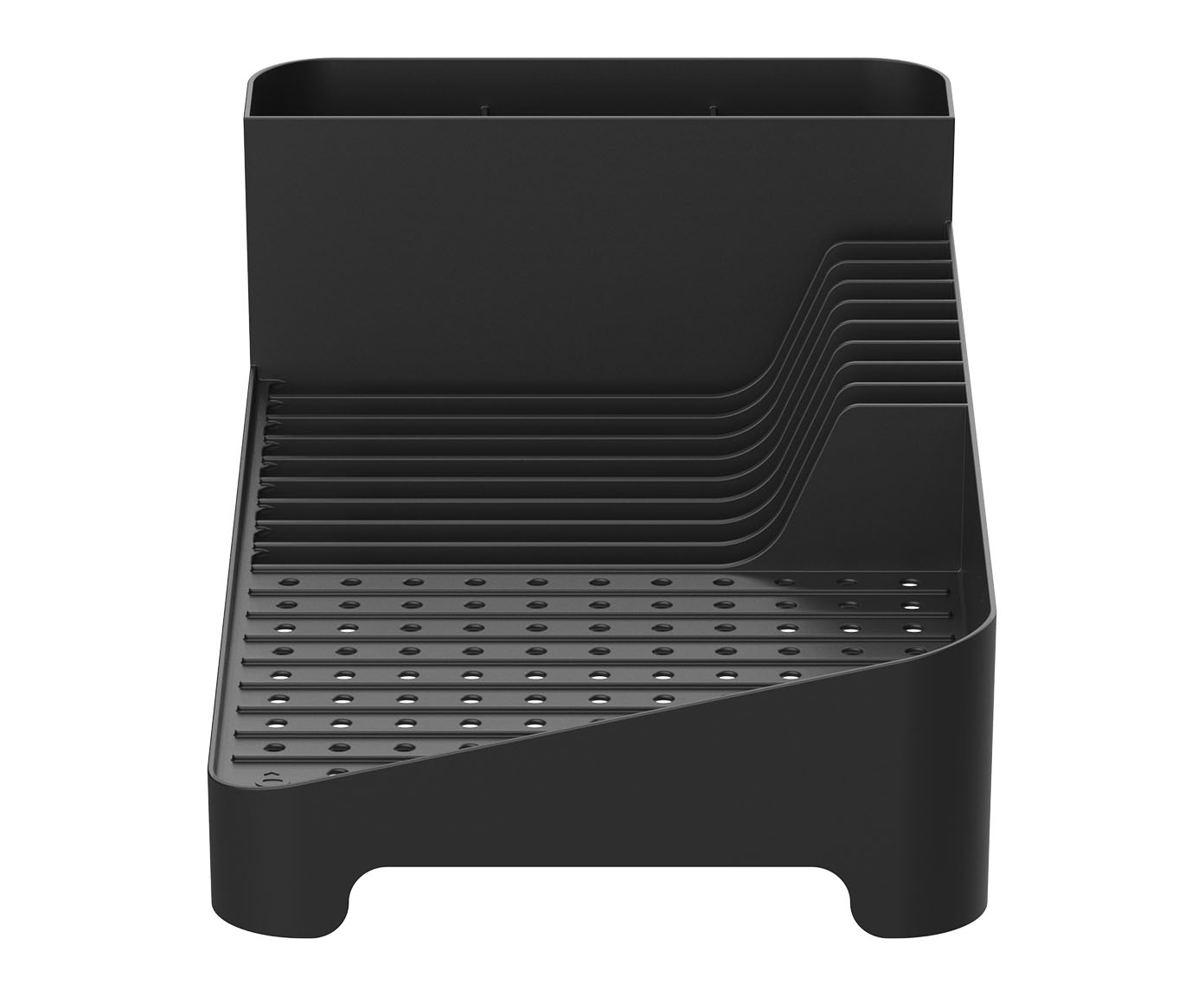 Escorredor de Loucas Trium Compact - Preto Fechado image number 3