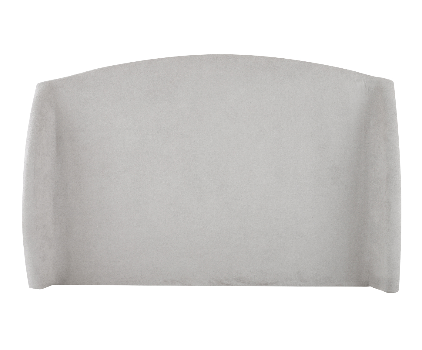 Cabeceira em Boucle Aveludado Smooth Cinza - image 0
