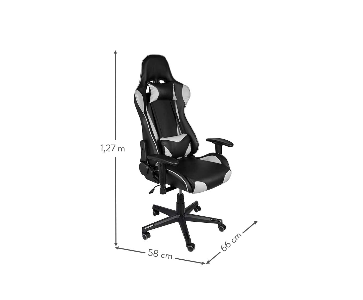 Cadeira Gamer Hawker - Cinza image number 3