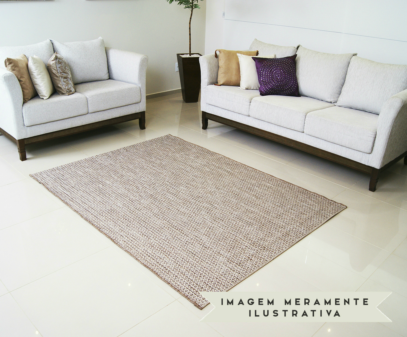 Passadeira em Sisal Look L&iacute;rio image number 3