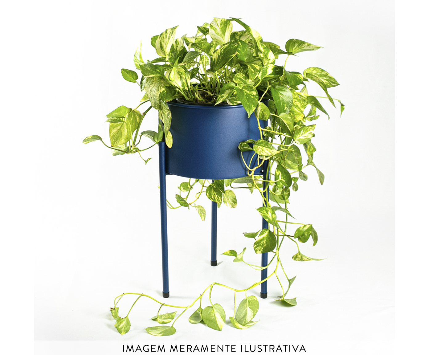 Suporte de Plantas com Vaso Humait&aacute; 2.0 Azul - image 1