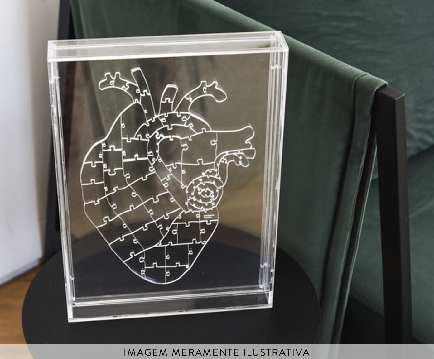 Quebra-Cabe&ccedil;a Heart Hologr&aacute;fico com Box image number 2