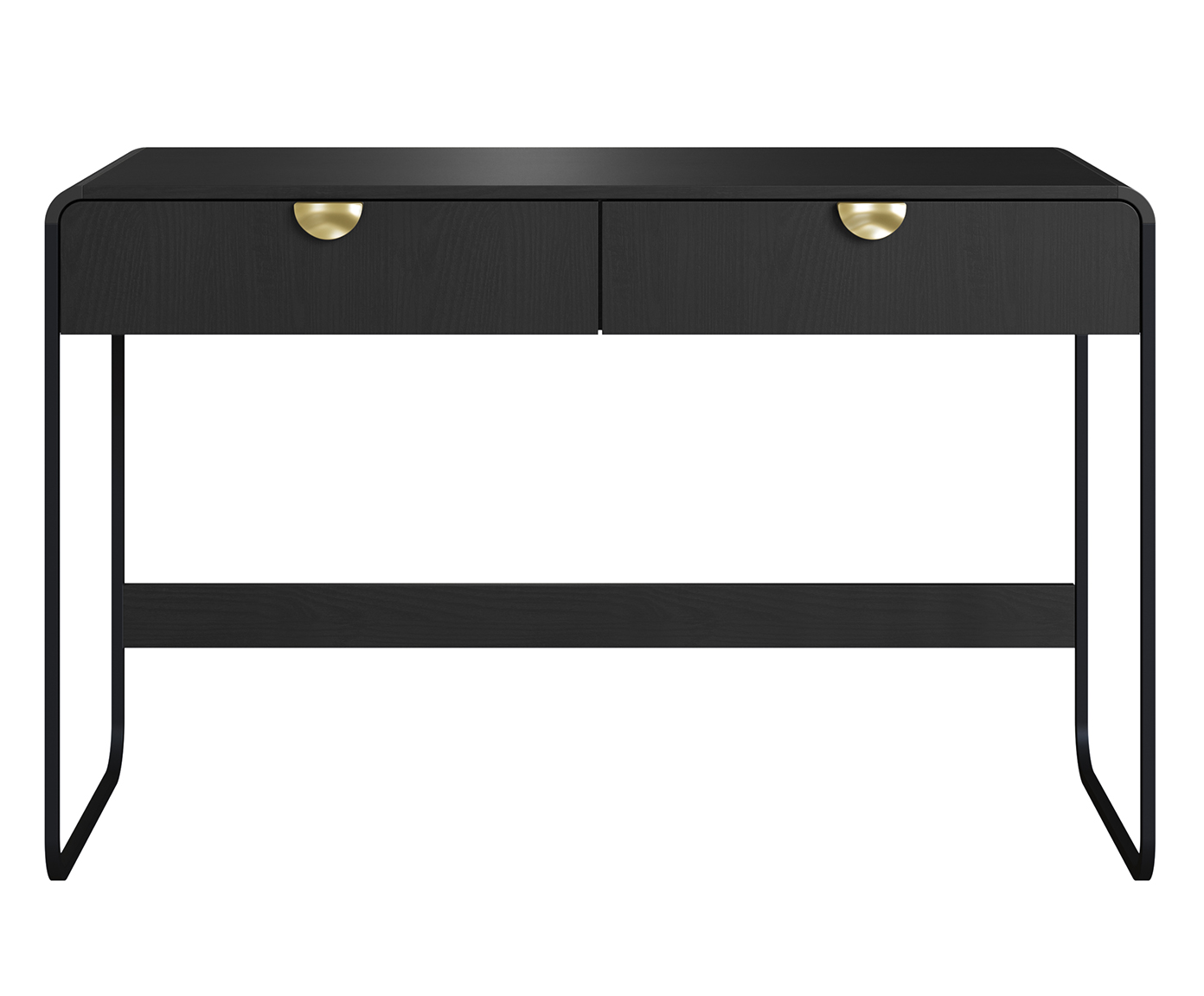 Escrivaninha Luna com 2 gavetas - Nero - image 1
