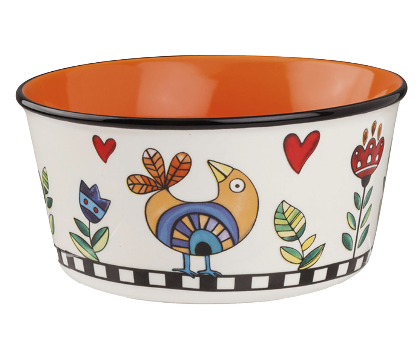 Bowl New Bone China Cocorico Laranja - image 0