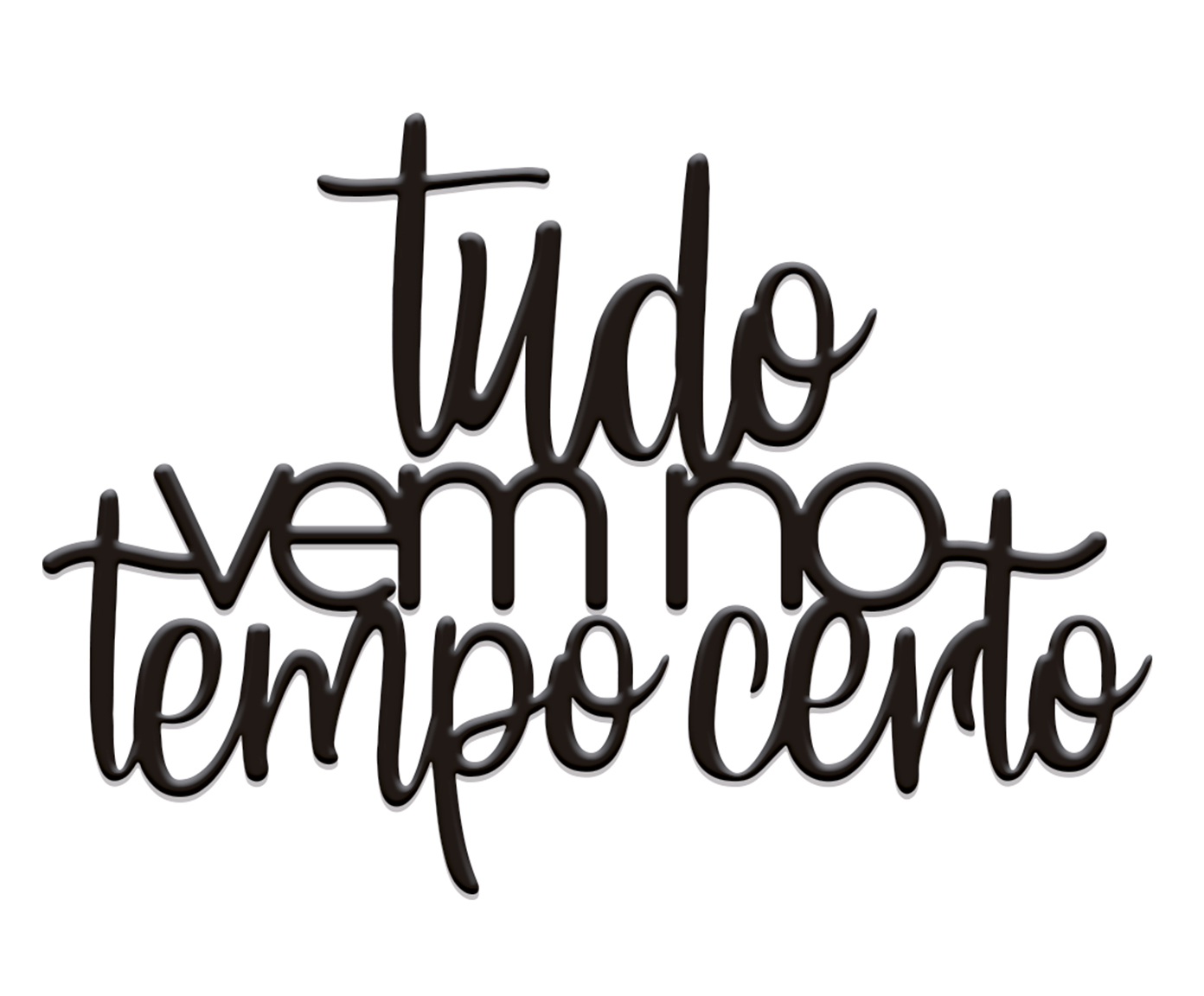 Adorno de Parede Tudo Vem No Tempo - image 0