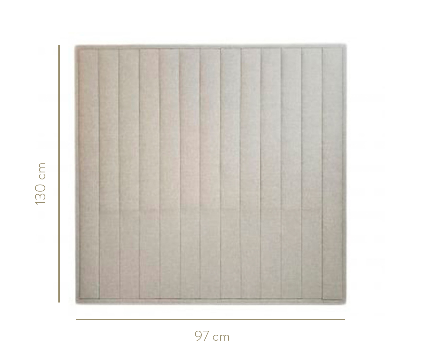 Cabeceira Painel em Linho Vicenza - Areia image number 3