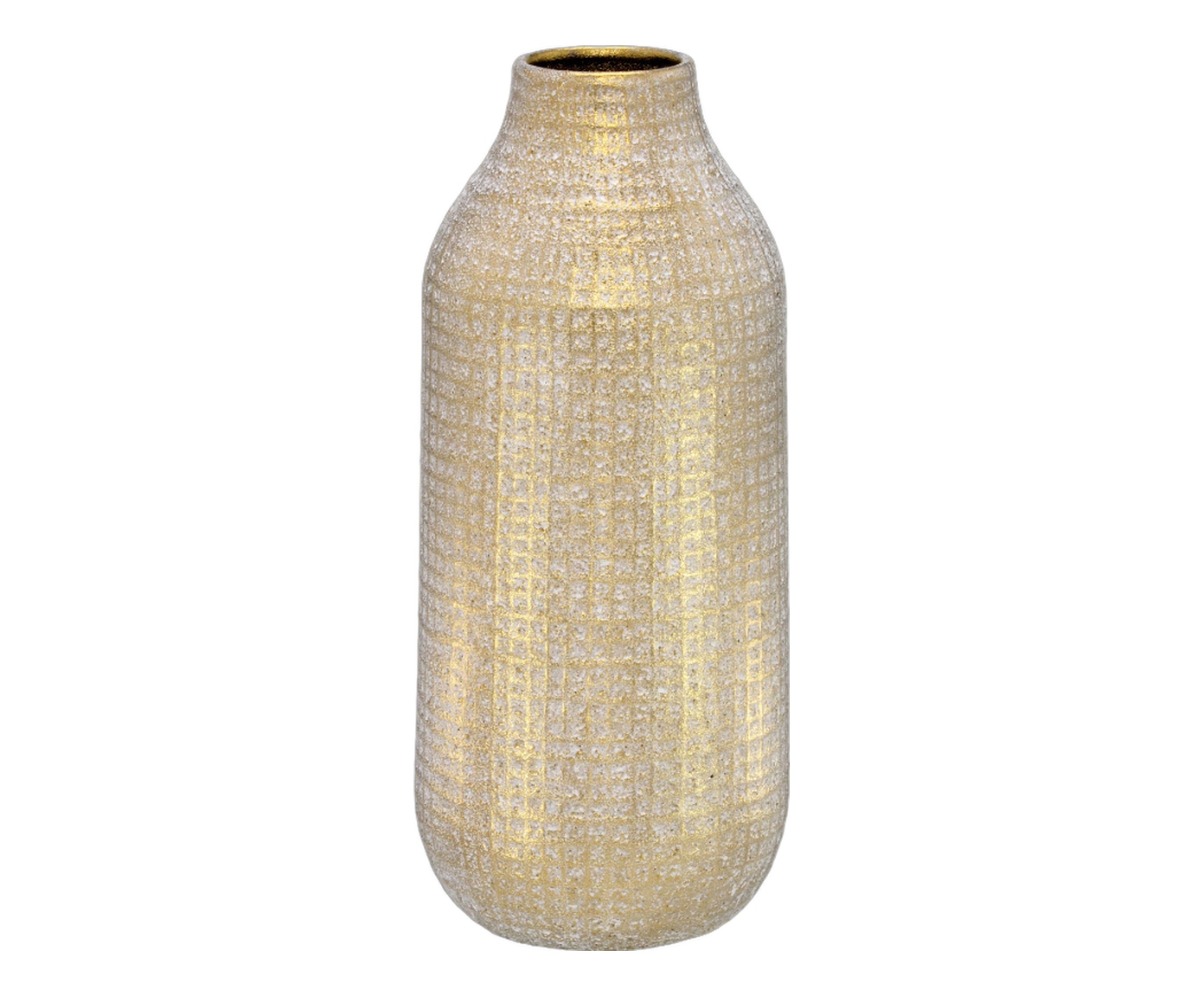 Vaso Decorativo Voryn Cinza e dourado - image 0