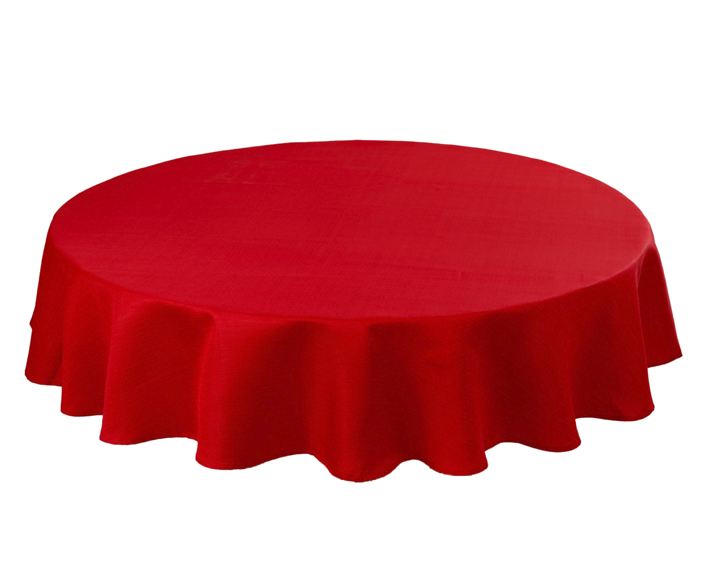 Toalha de Mesa Redonda Imperme&aacute;vel Vermelho - image 0