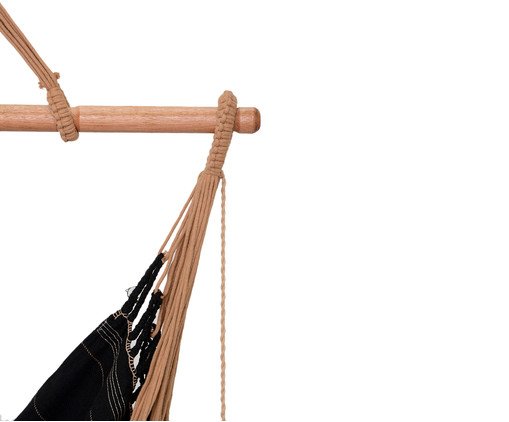 Cadeira de Balan&ccedil;o com Tassel Duna - Preta image number 3