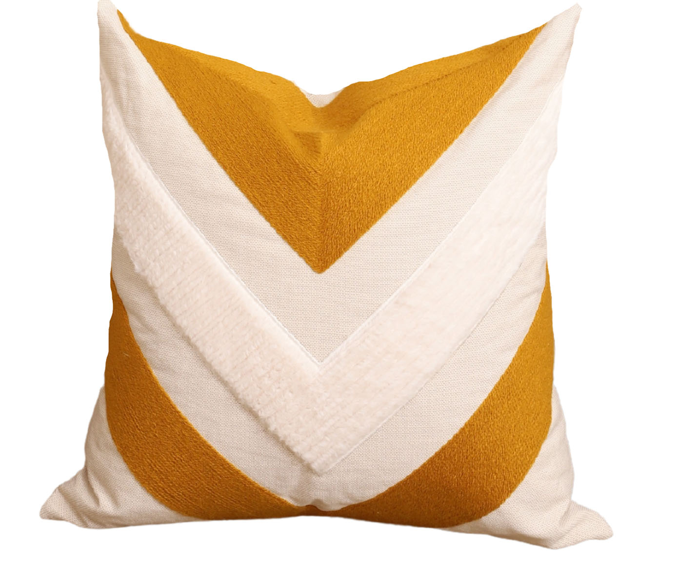 Almofada em Linho Yazzite - Caramelo e Off White image number 2