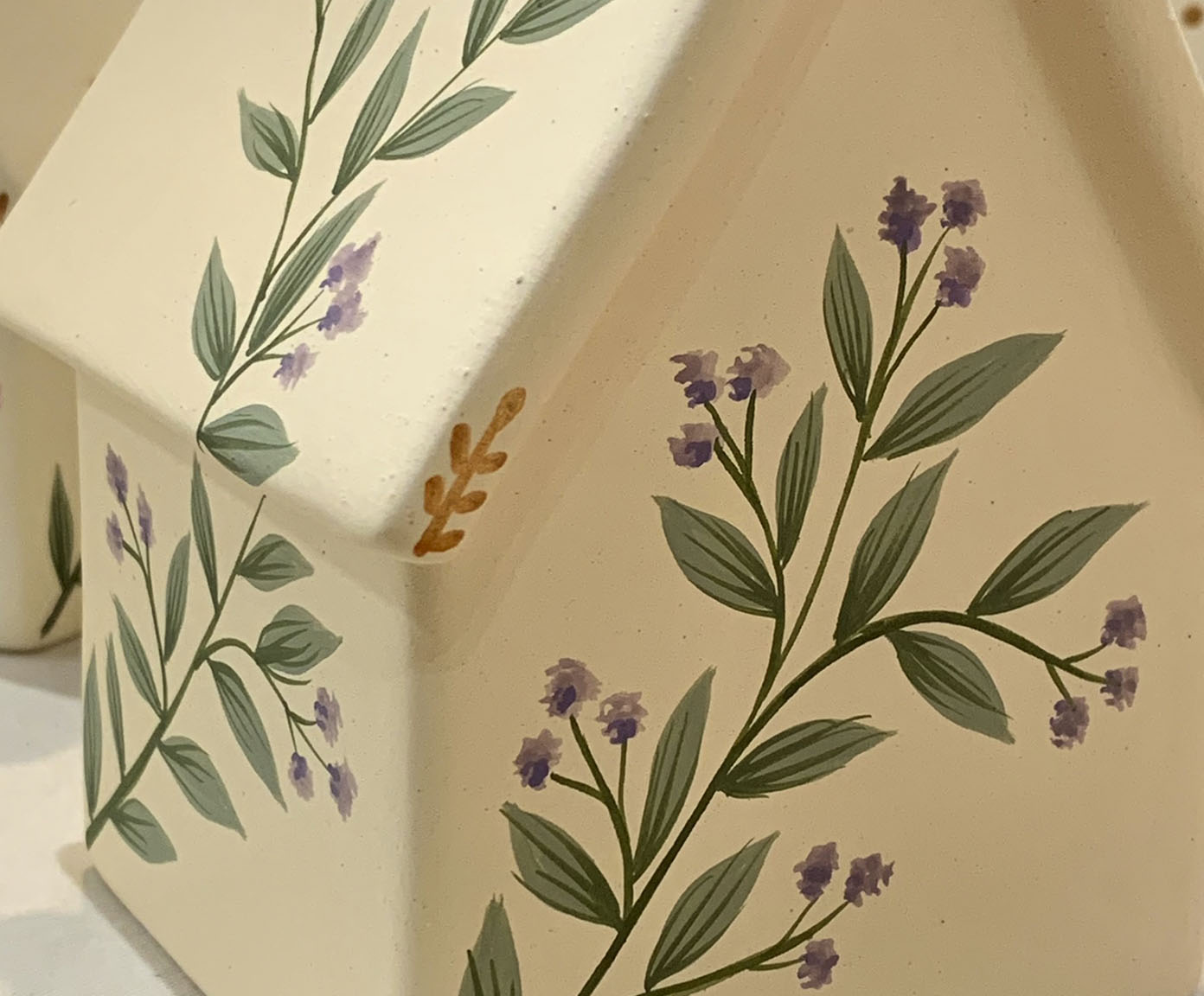 Cofrinho Casinha Mini Floral Lavanda image number 3