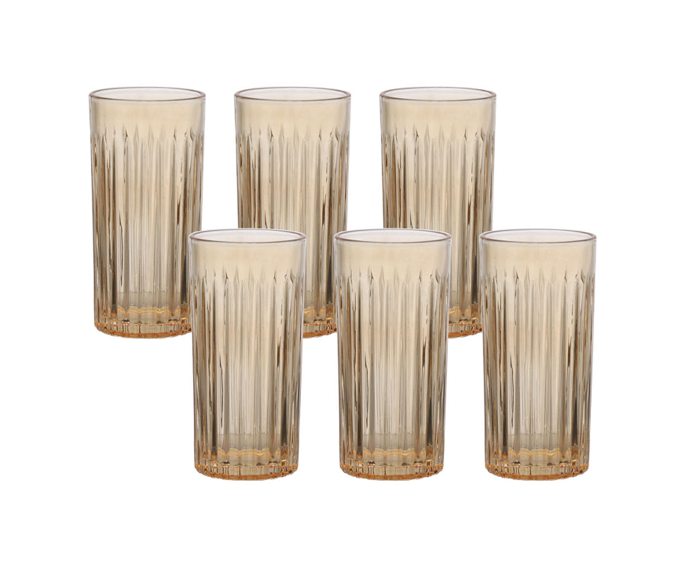 Jogo de Copos Long Drink Egeu Ambar - image 1