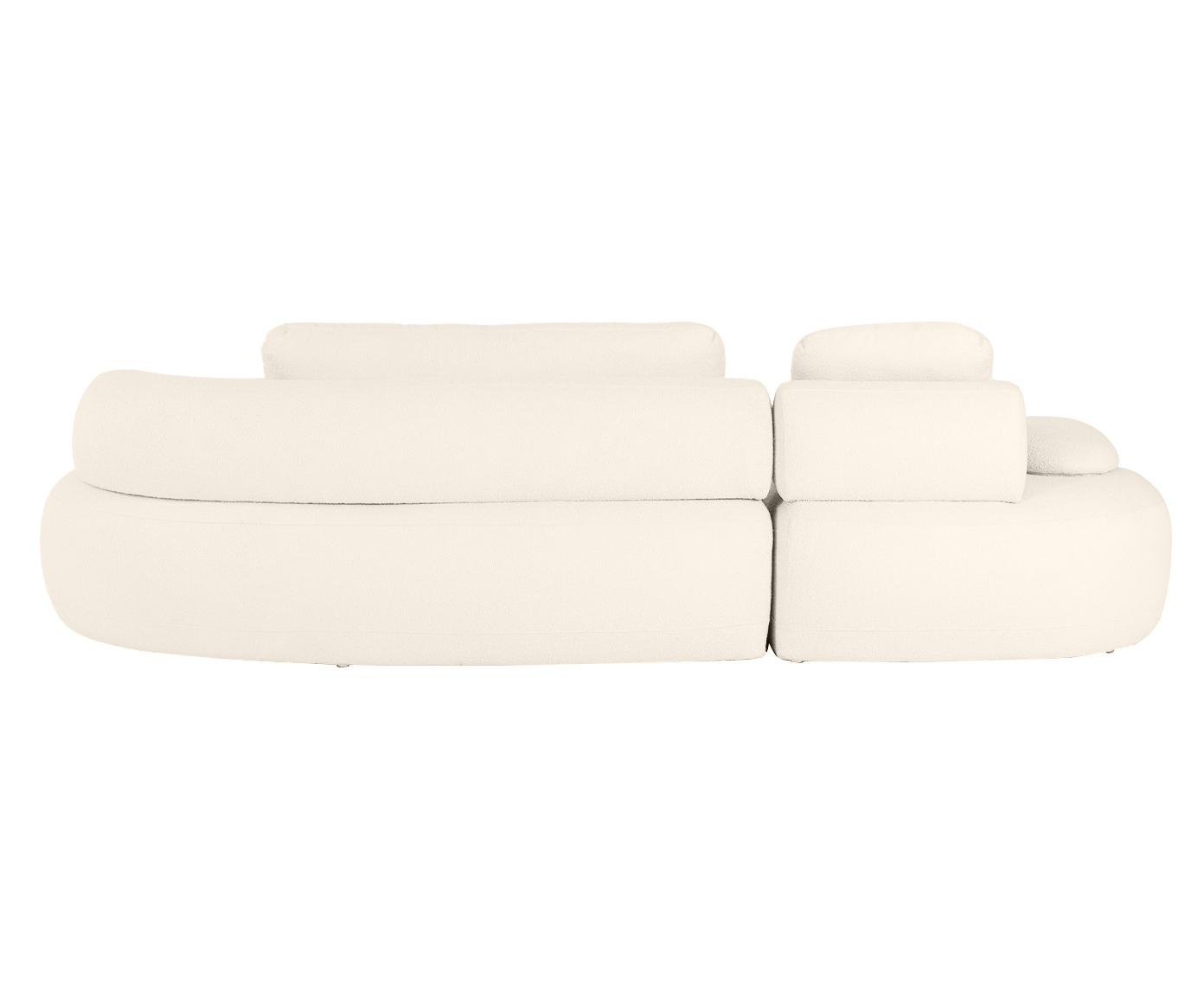 Sof&aacute; Laguna by Elle - Lateral Direta Estendida Boucle Off White VII image number 3