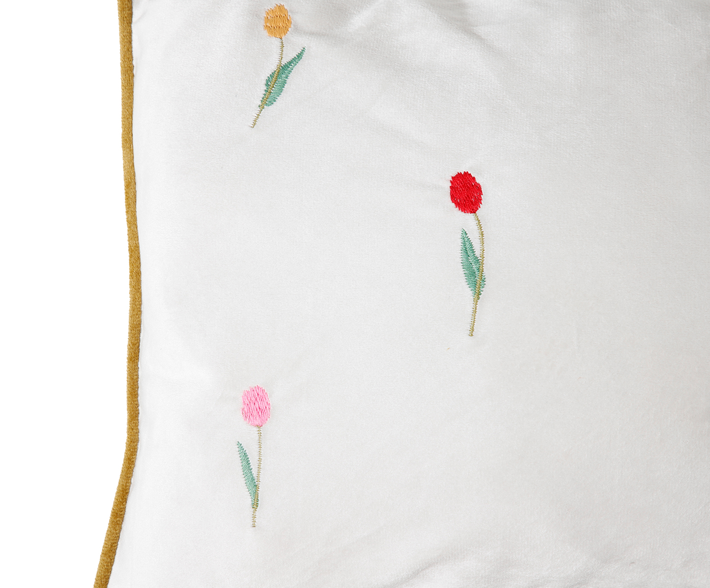 Capa de Almofada Bordada com Vivo Beatriz Off White image number 5