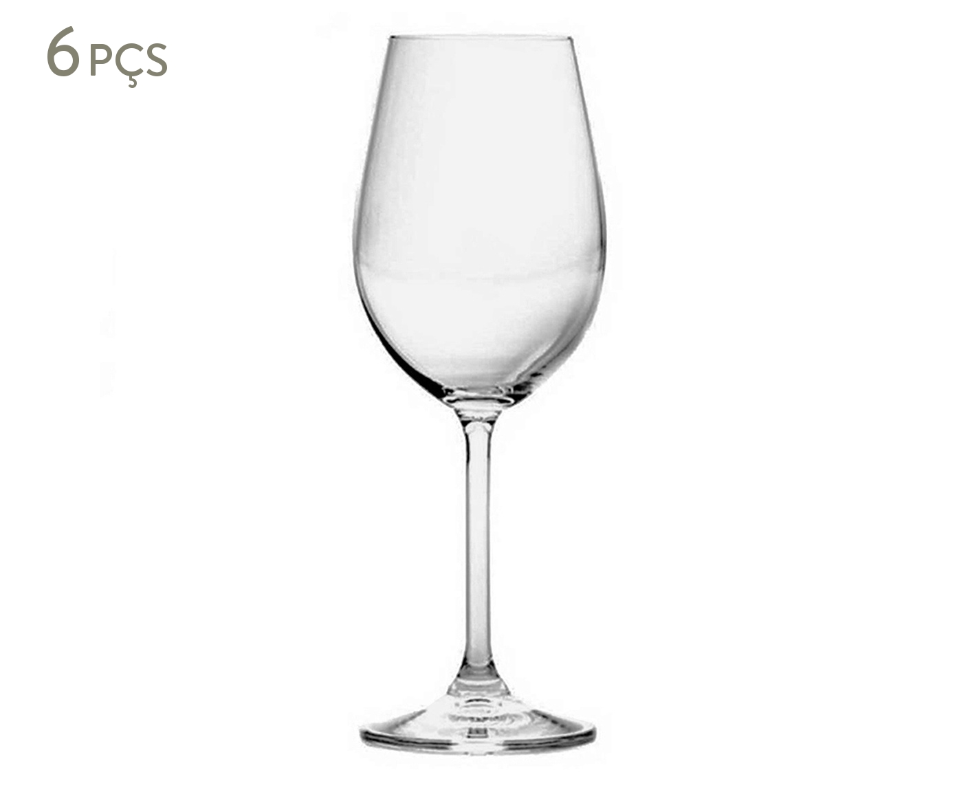 Jogo de Ta&ccedil;as para Vinho em Cristal Grastro Transparente - image 0
