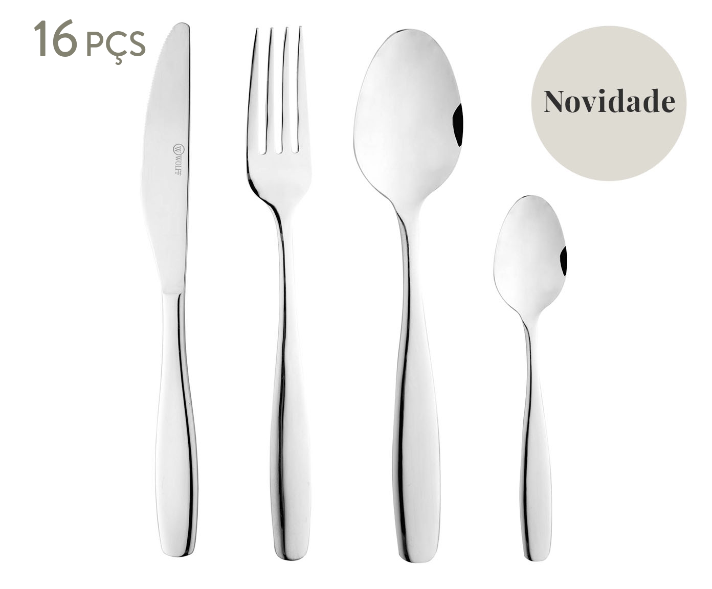 Faqueiro de A&ccedil;o Inox Cannes - image 0
