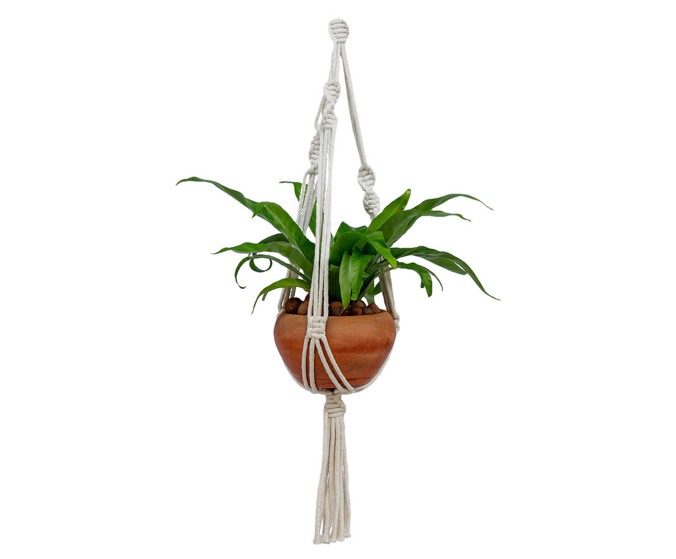 Hanger em Macram&ecirc; Basic Cru - image 0