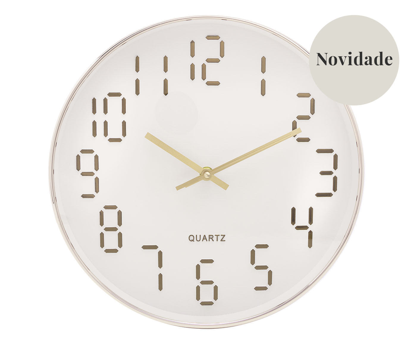 Rel&oacute;gio de Parede Quartz Branco - image 0
