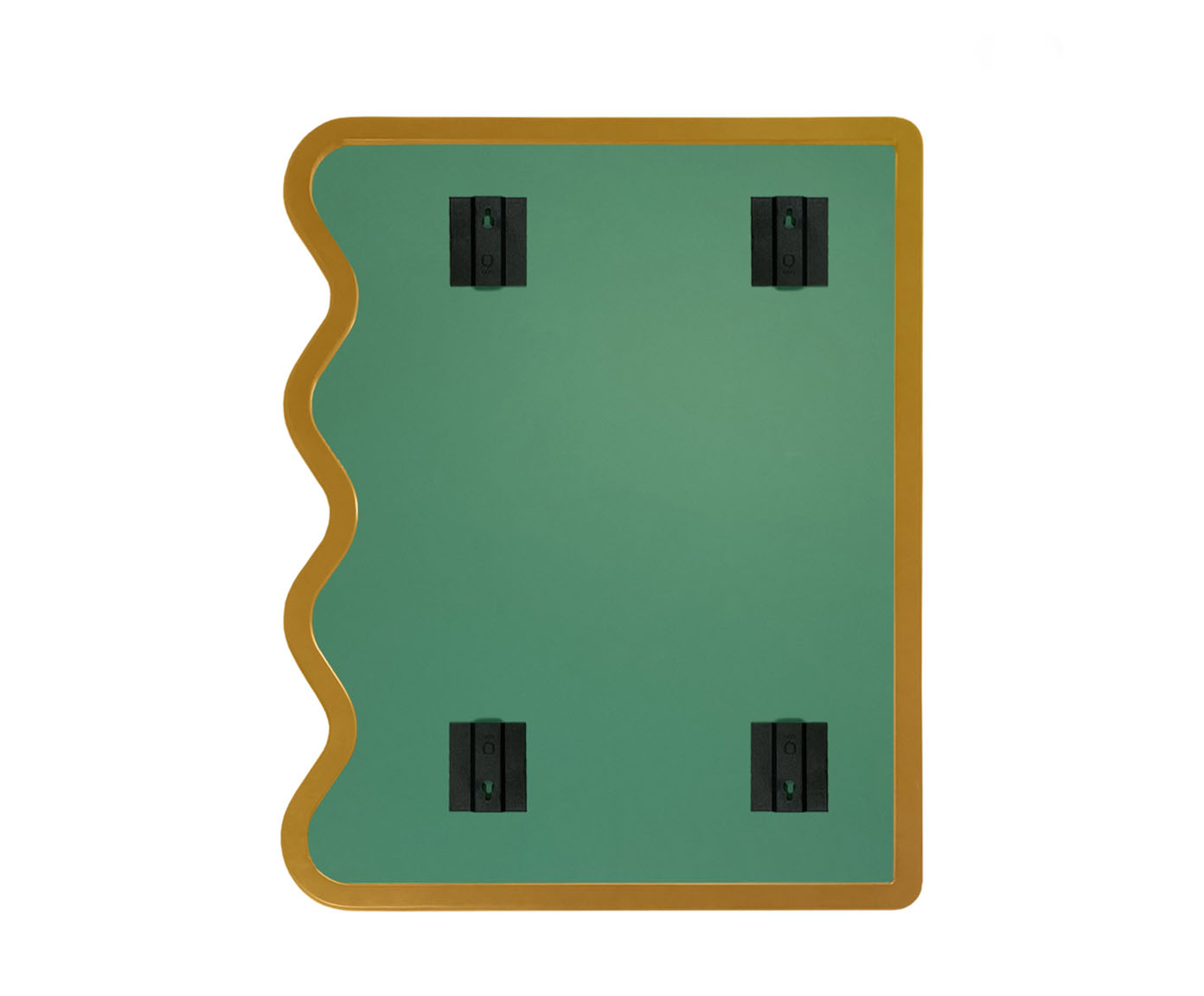 Espelho de Parede Wave Org&acirc;nico Dourado - image 1