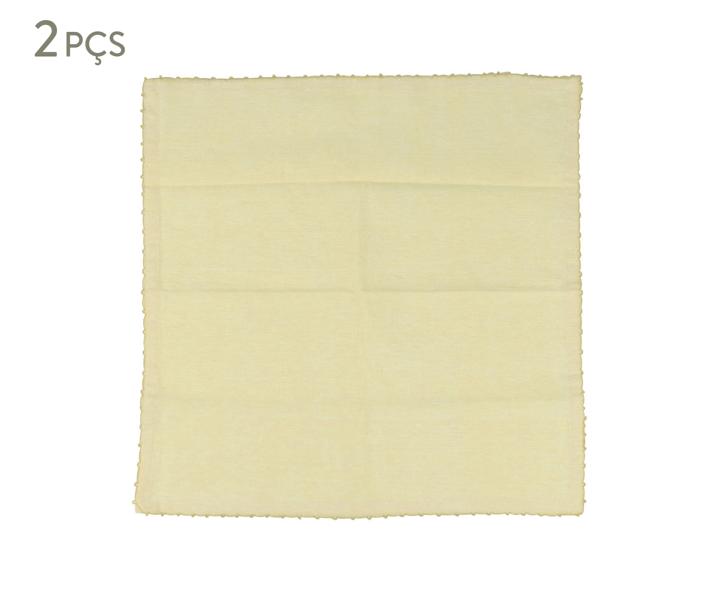 Jogo de Guardanapos Cotton Amarelo - image 0