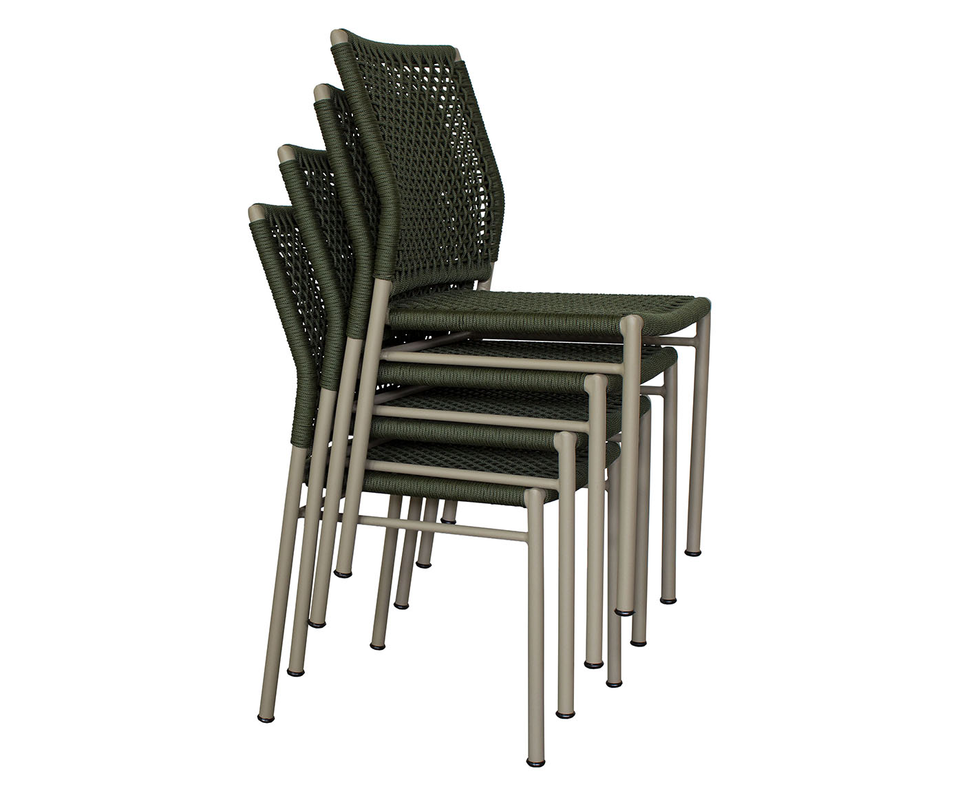 Cadeira Taipe Champagne e Verde Musgo - image 1