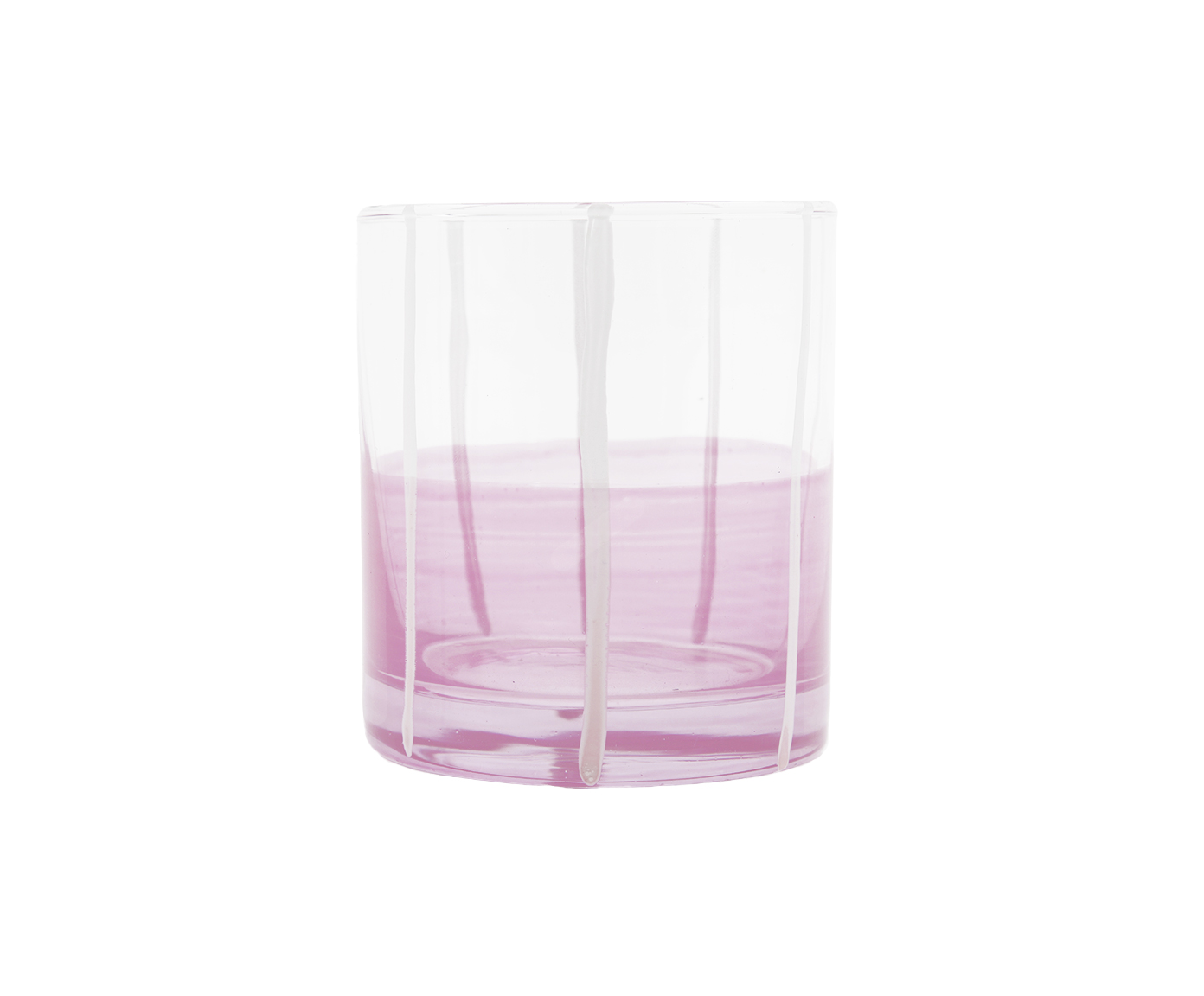 Copo Listras Rosa e Branco - image 0