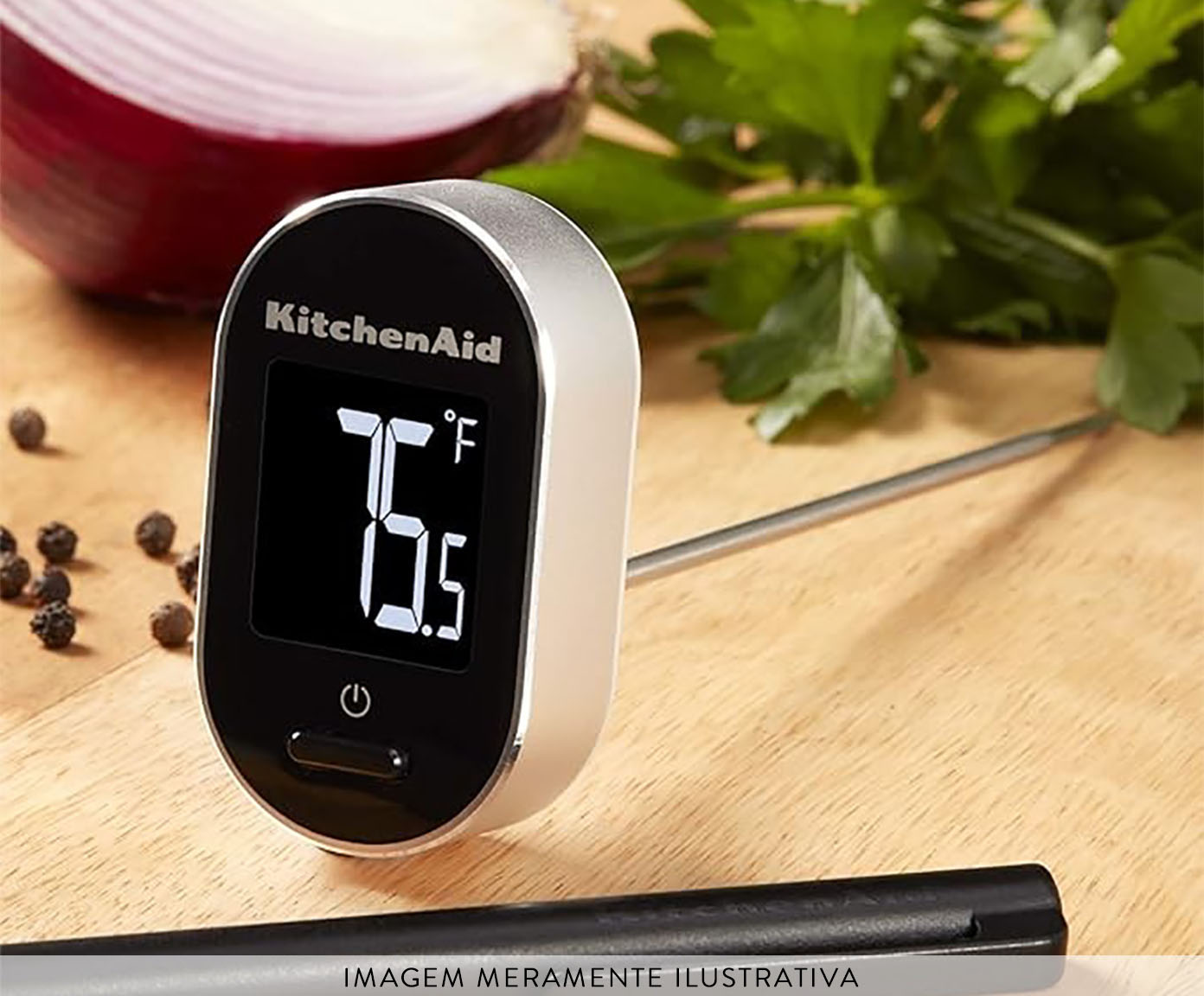 T&eacute;rmometro Digital com Capa Kitchenaid image number 3