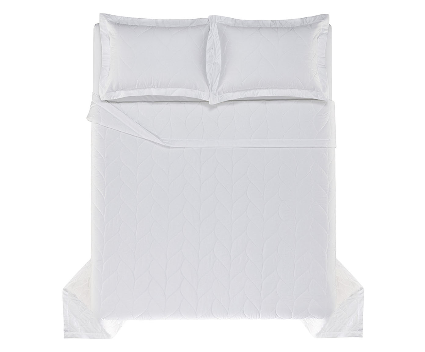 Jogo de Cobre-Leito Piaceri Branco 300 Fios - image 1