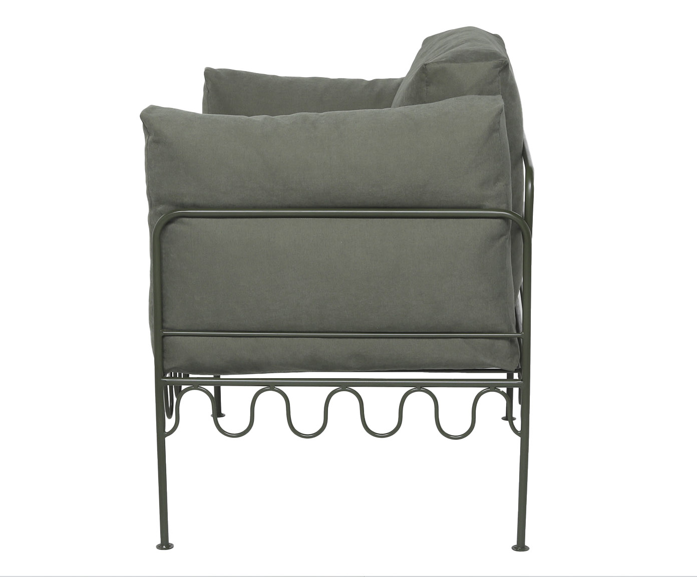 Poltrona Pop Indoor Ondas - Verde Musgo image number 4