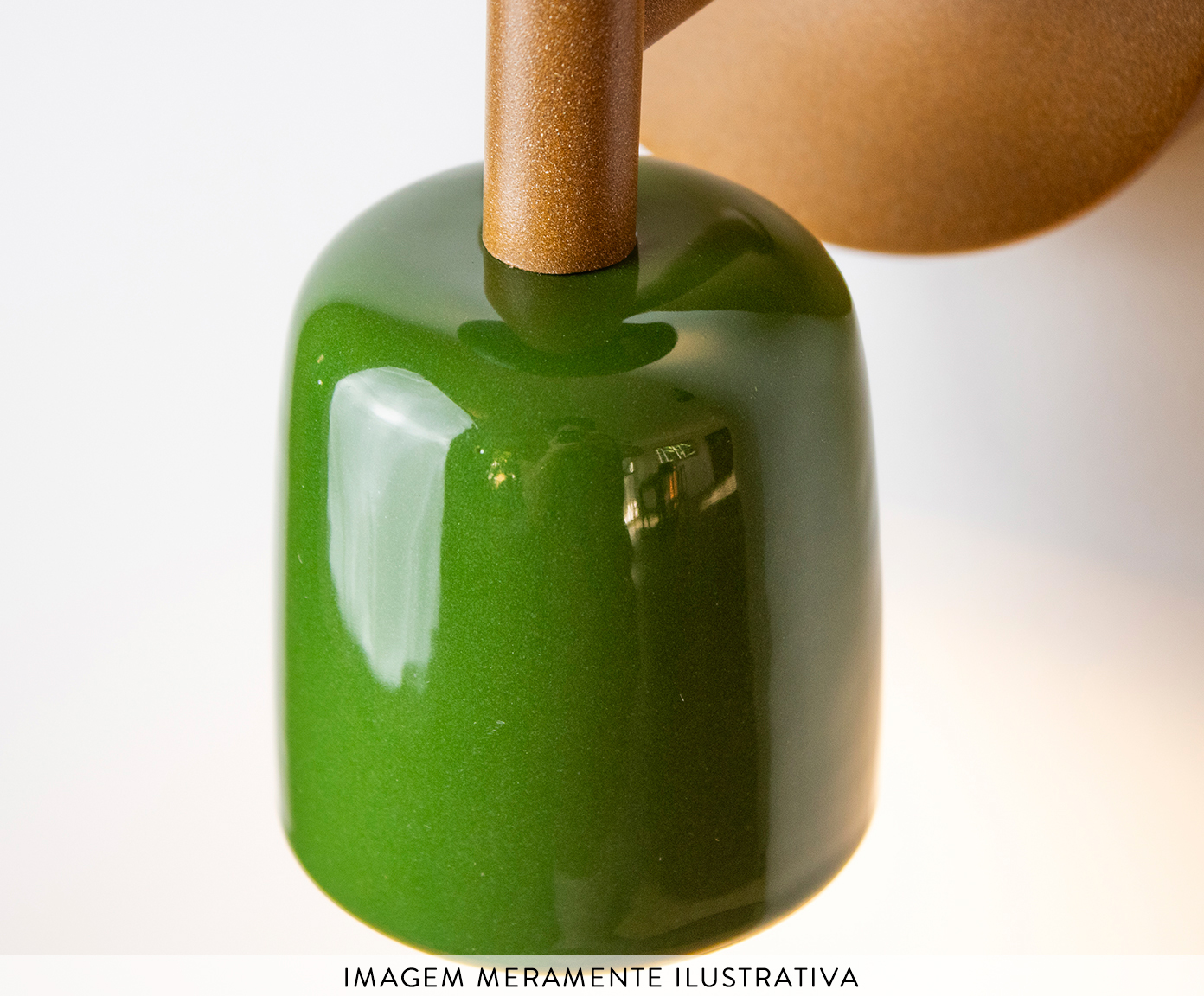 Arandela Candeia Verde-Verde - image 1