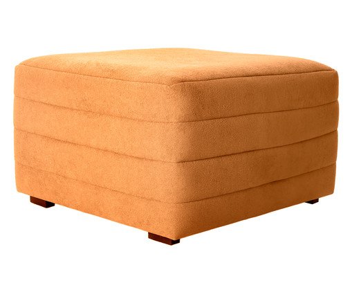 Puff Gom em Boucle aveludado - Terracota - image 0