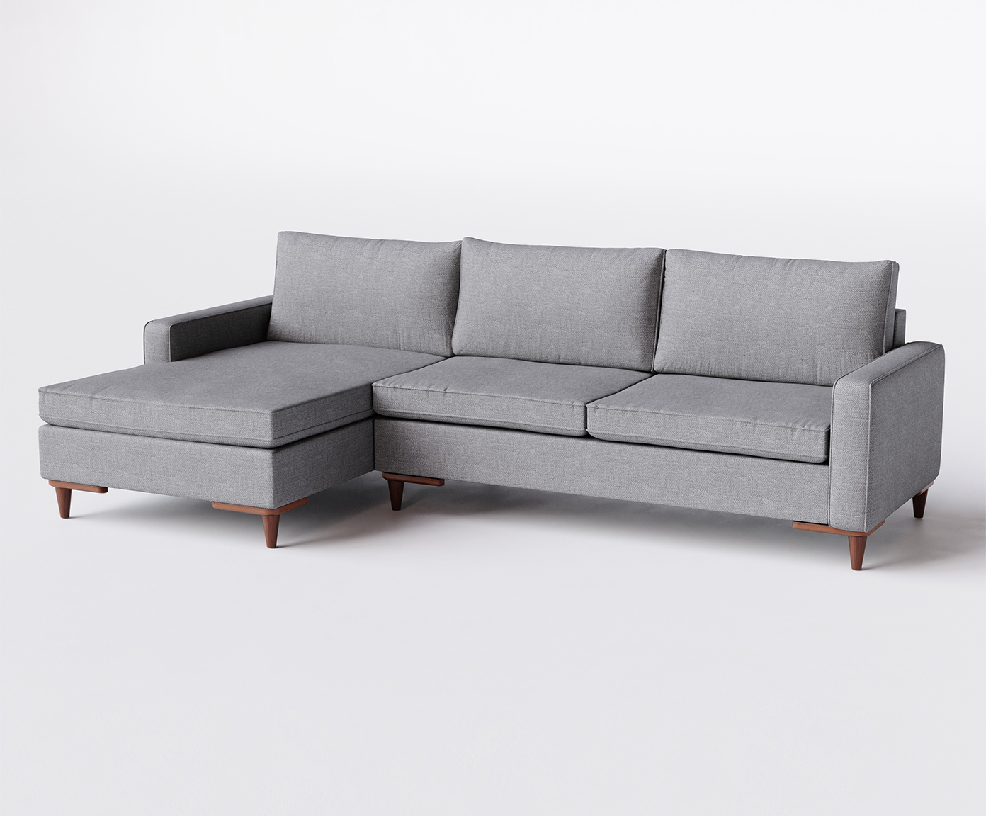 Sof&aacute; Sivas com Chaise Esquerda II Cinza image number 2