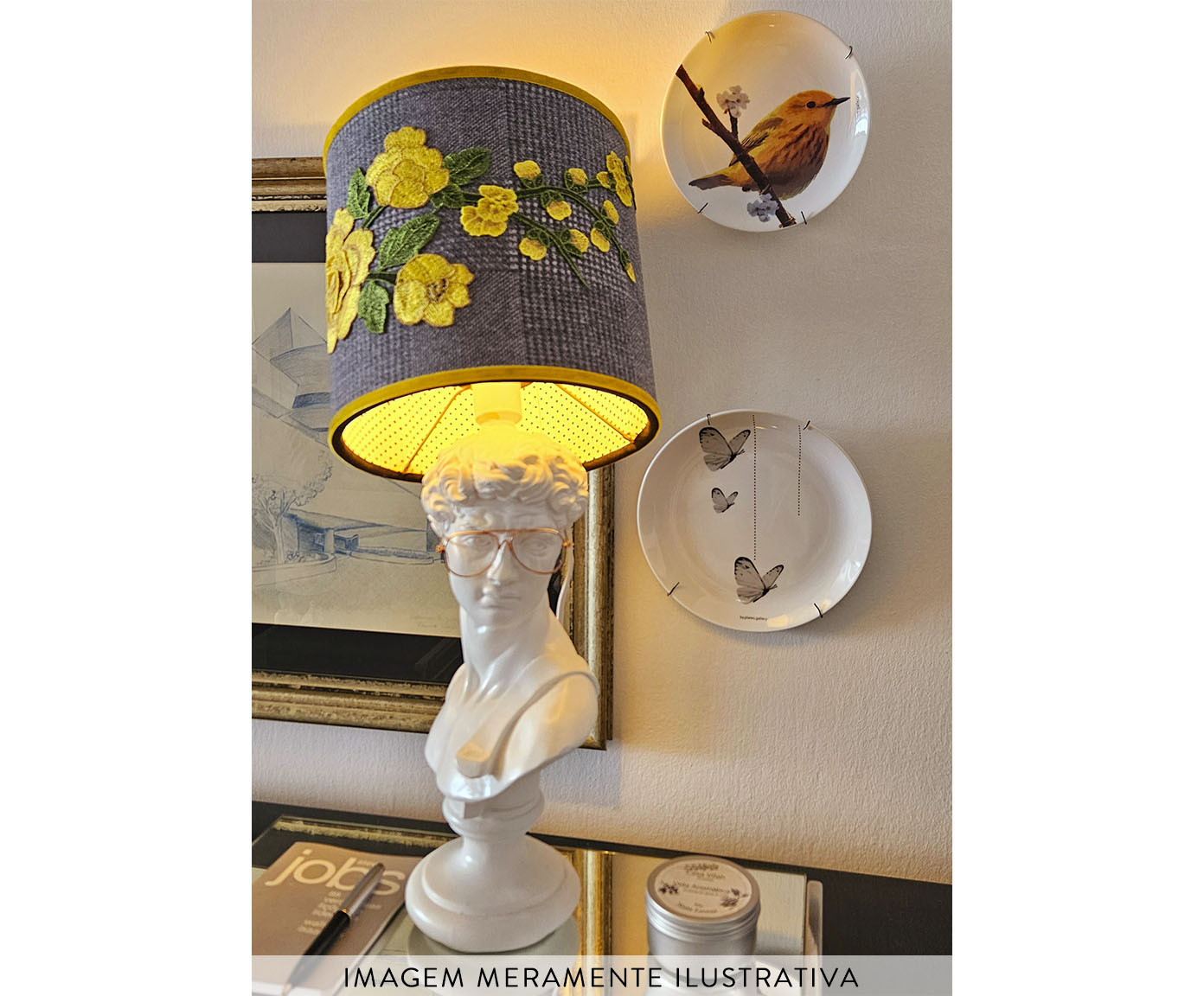 Prato de Porcelana Bebel Amarelo image number 2