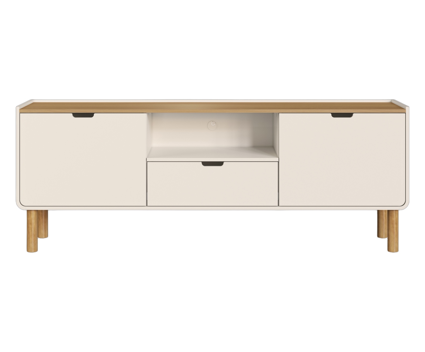 Rack Org&acirc;nico Madeira Aura Off White - image 0