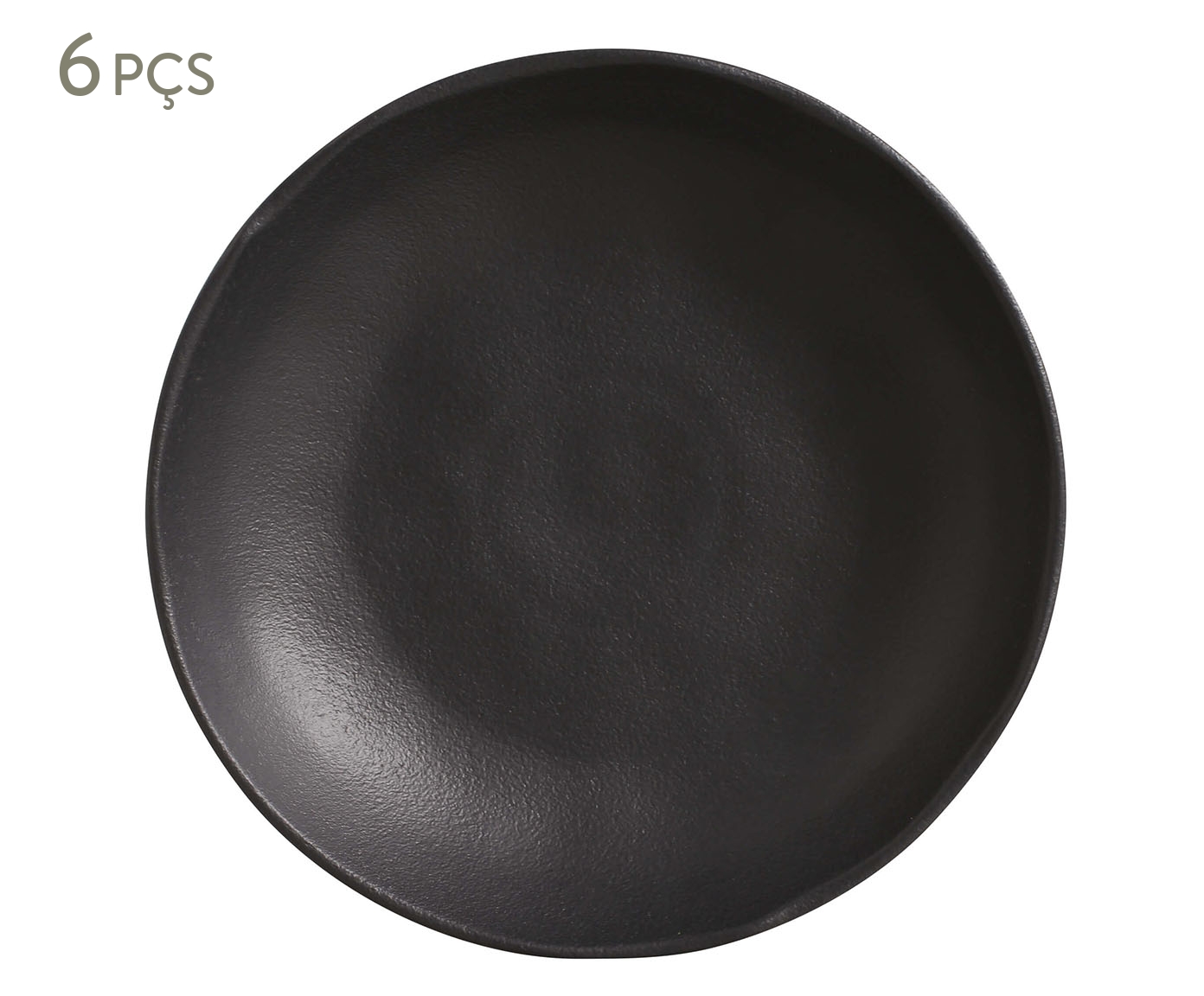 Jogo de Pratos Fundo Bio Matte Preto - image 0