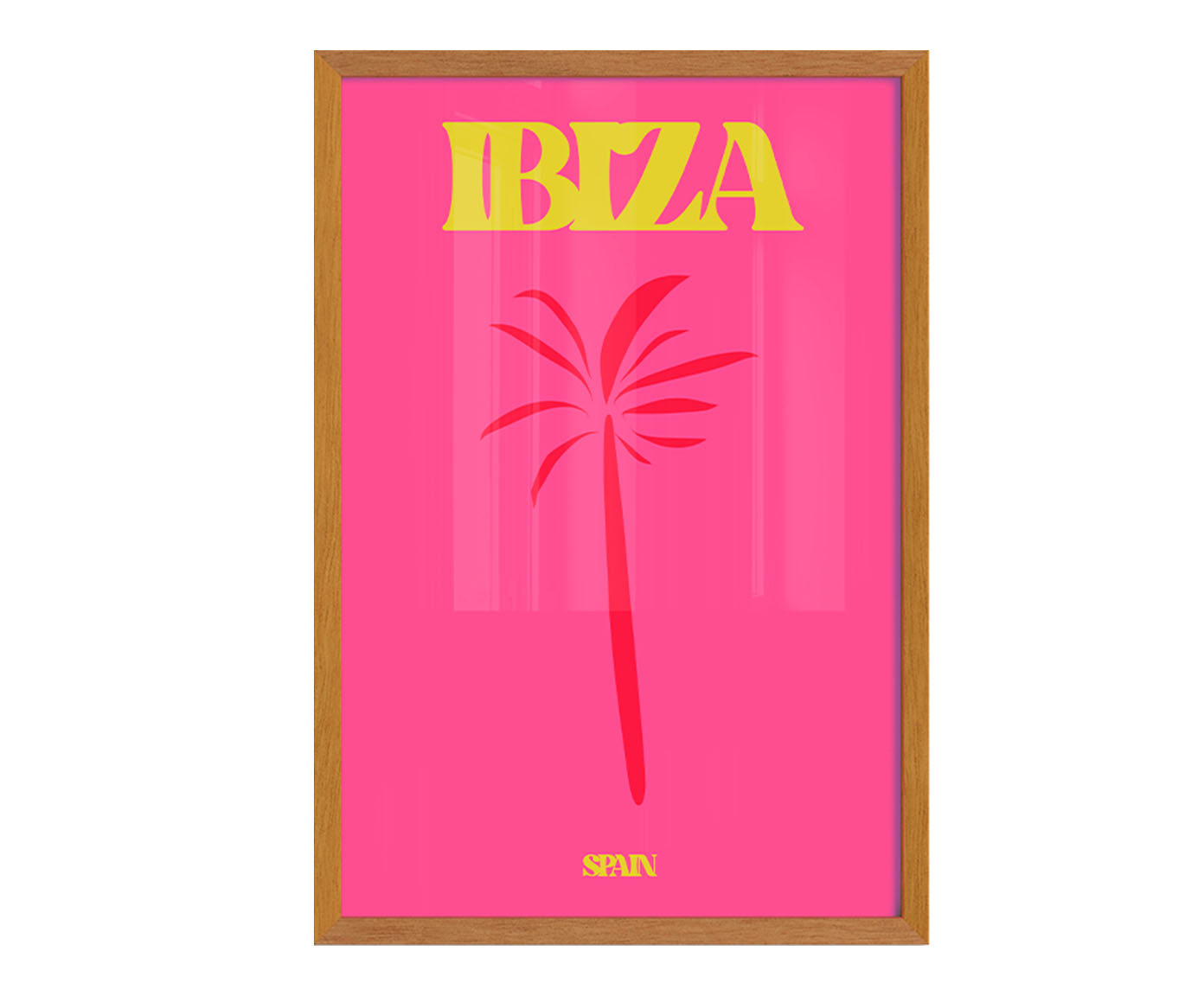 Quadro Ibiza com Moldura em Madeira - image 0