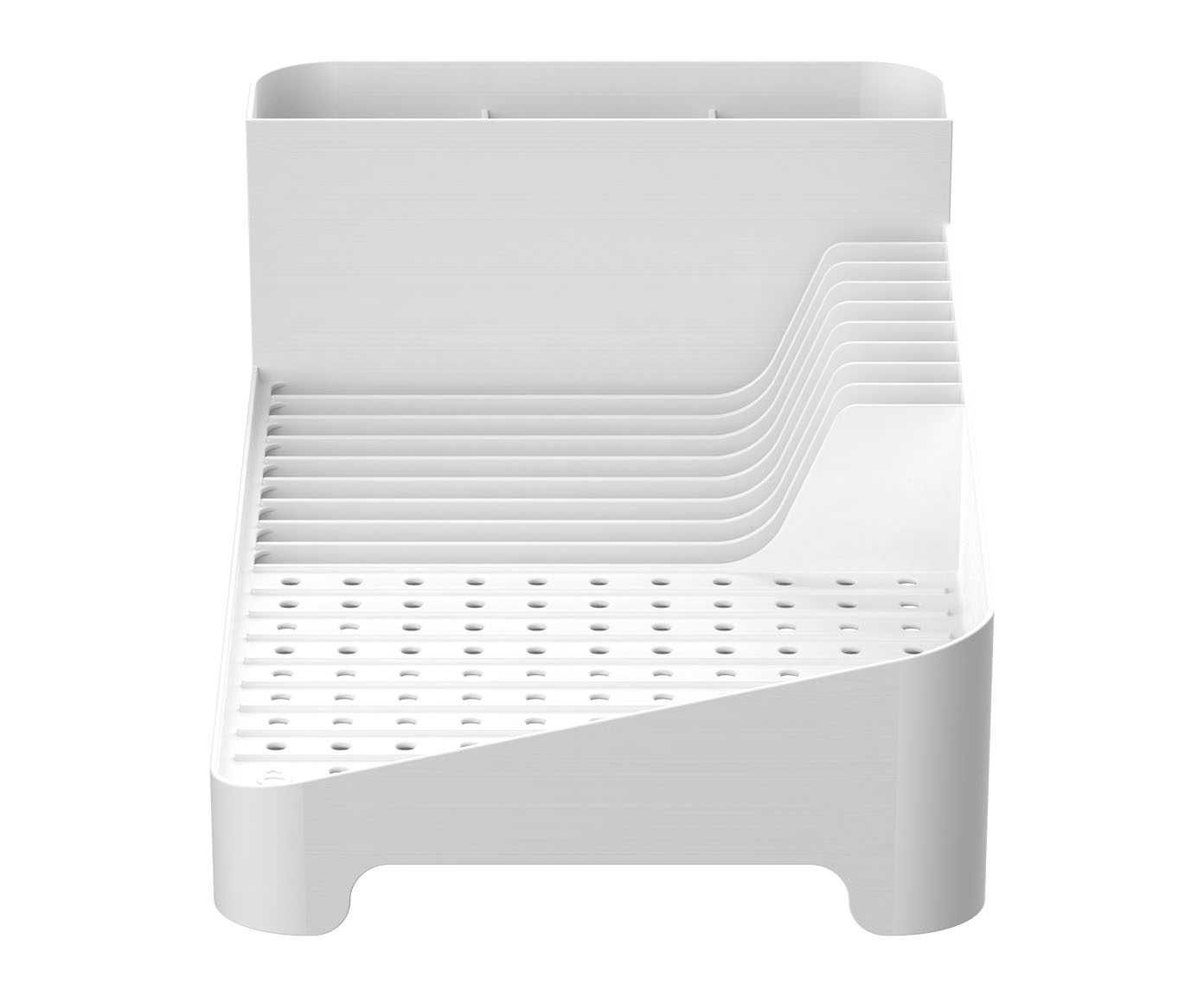 Escorredor de Loucas Trium Compact - Branco Fechado image number 3
