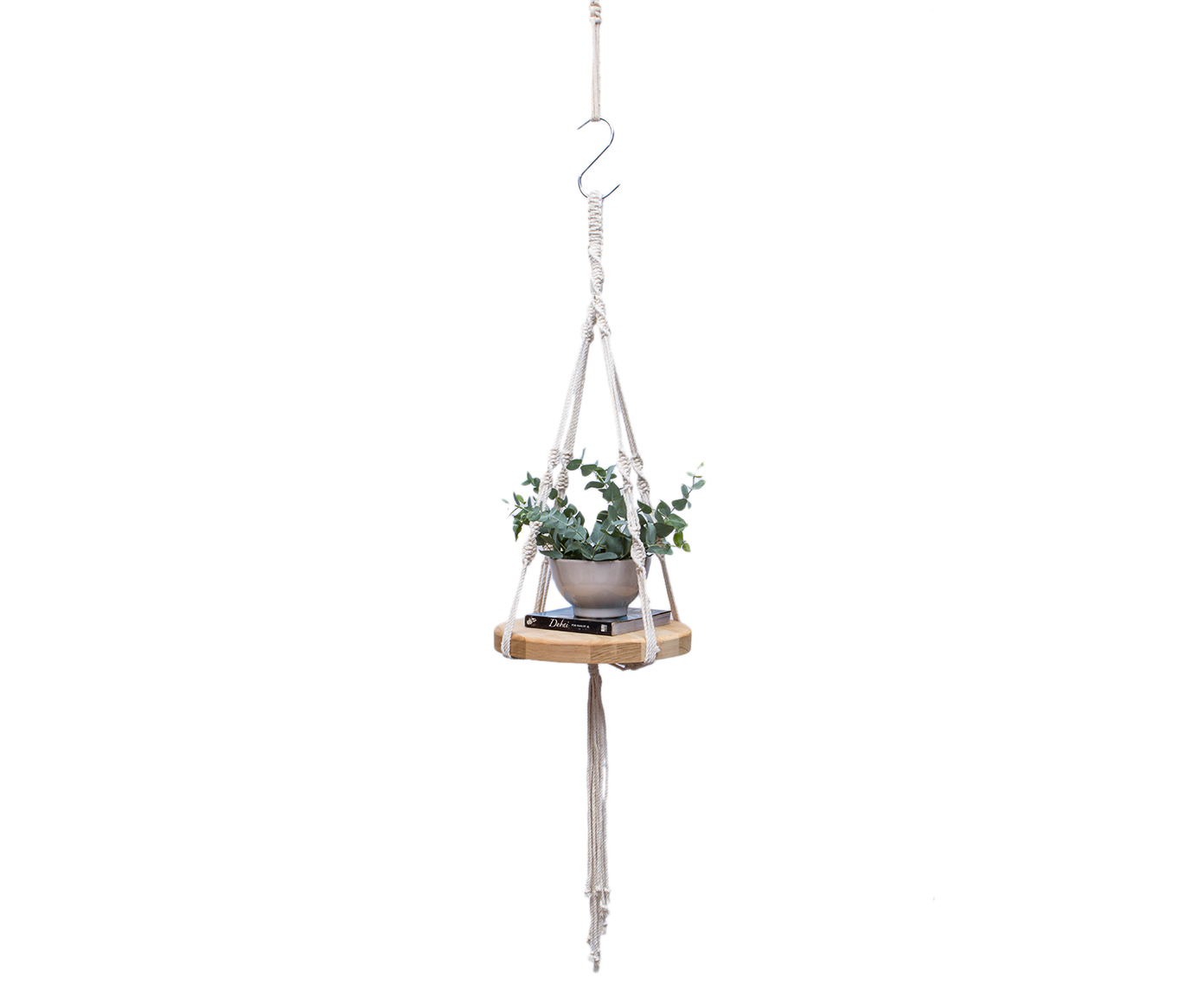 Hanger em Macram&ecirc; Shelf Cru - image 1