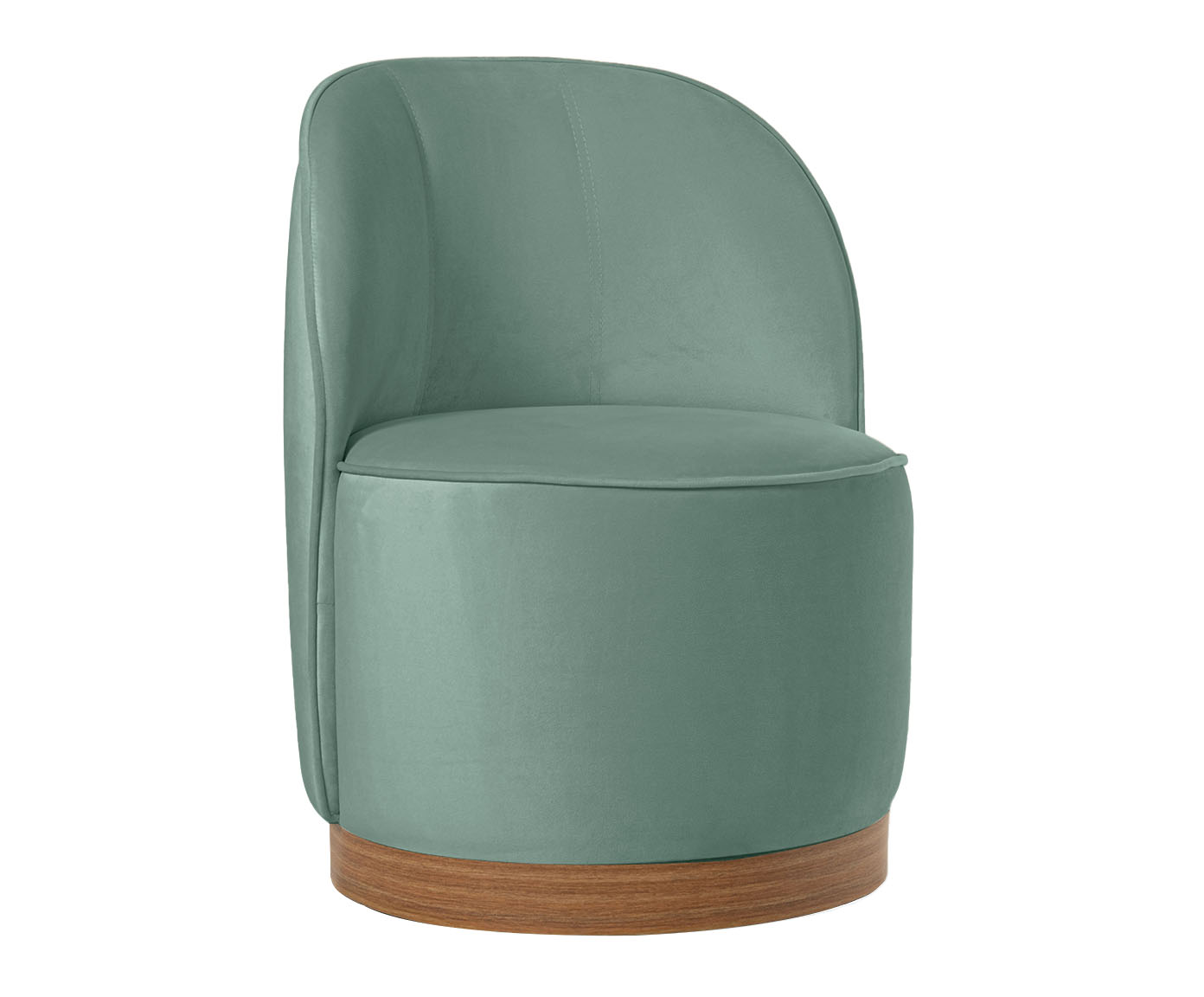 Poltrona em Veludo Harlow Verde Menta - image 0