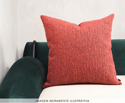 Almofada Boucle Quadrada - Terracota - image 1
