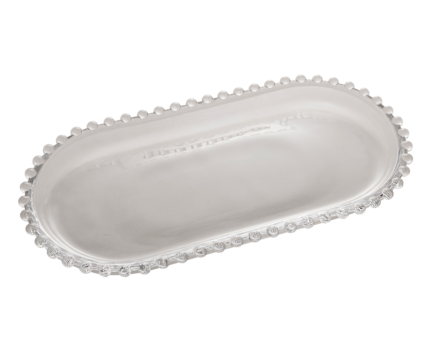 Travessa Oval em Cristal Pearl - Transparente - image 0