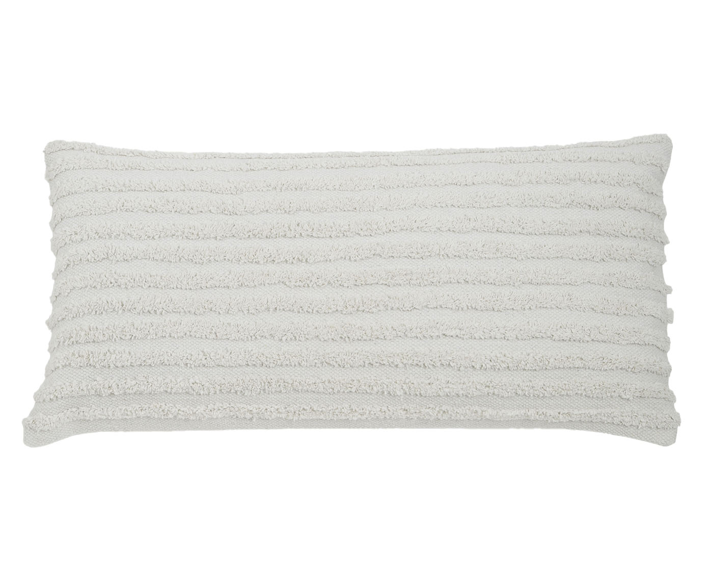 Capa de Almofada Algod&atilde;o Listrada Tufting Off-White - image 0