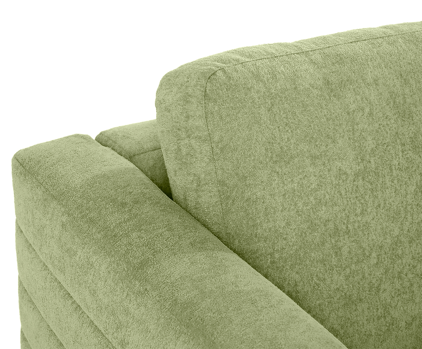 Poltrona Gom em Boucle aveludado - Verde image number 4