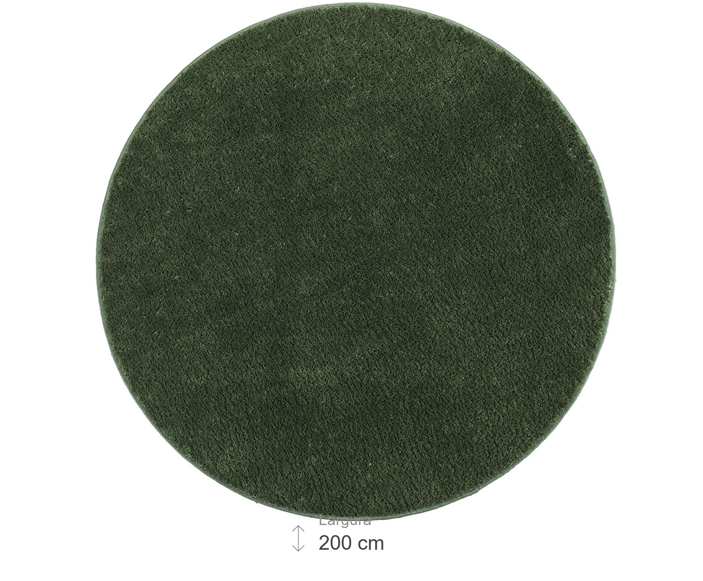 Tapete Redondo Classic Verde Musgo image number 4