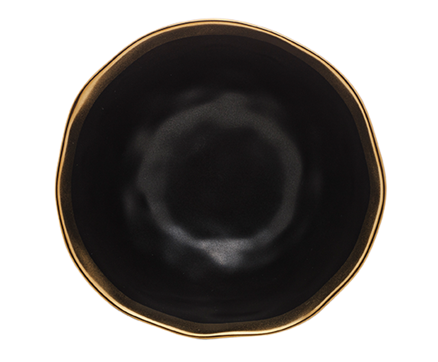 Bowl em Porcelana Dubai Preto e Dourado - image 1