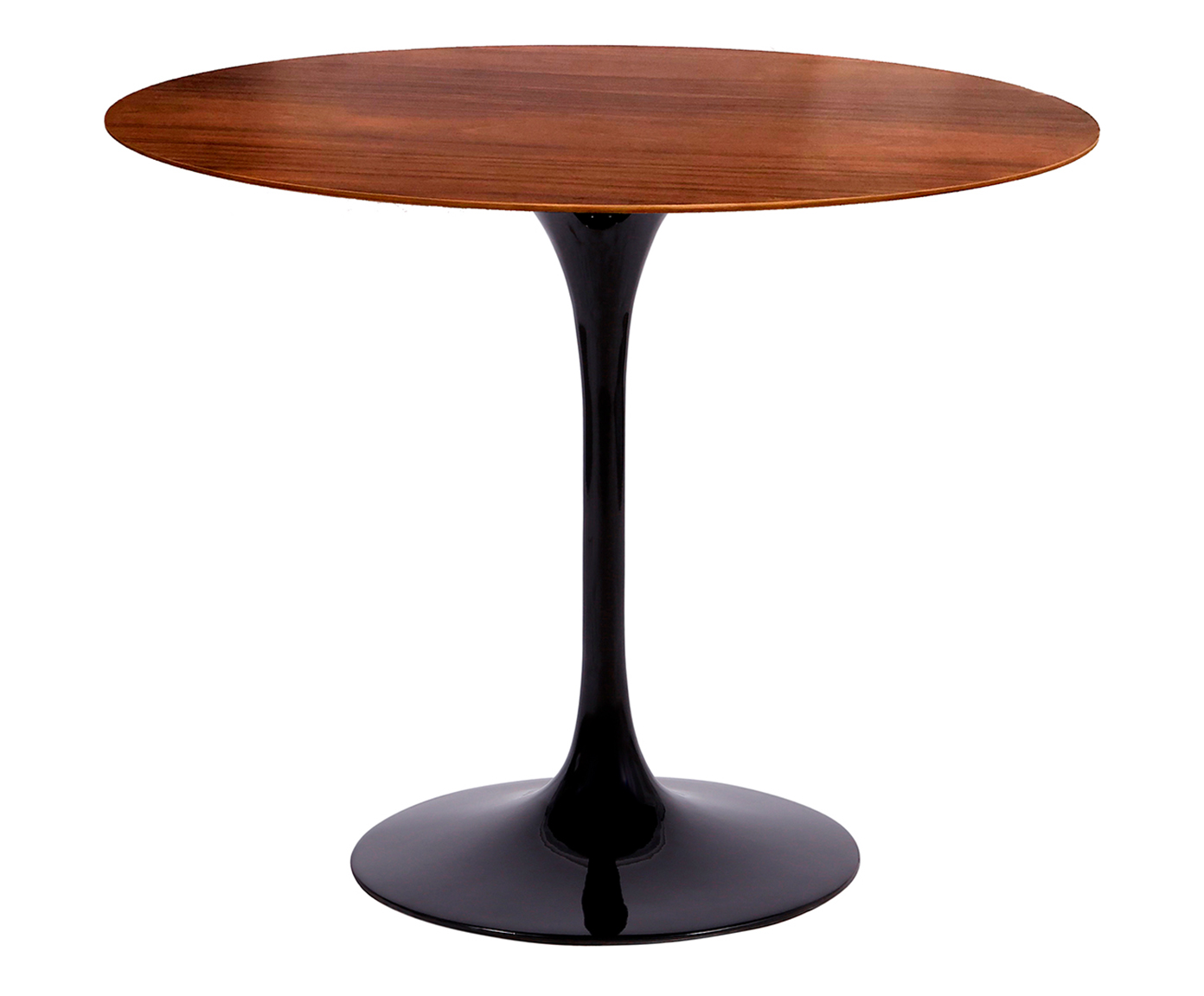 Mesa Saarinen Redonda Imbuia Base Preta - image 0
