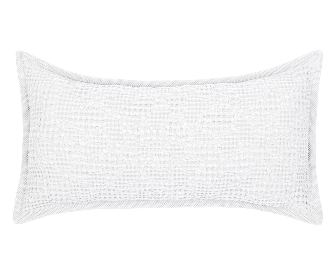Porta-Travesseiro Jacquard Favo Branco - image 0
