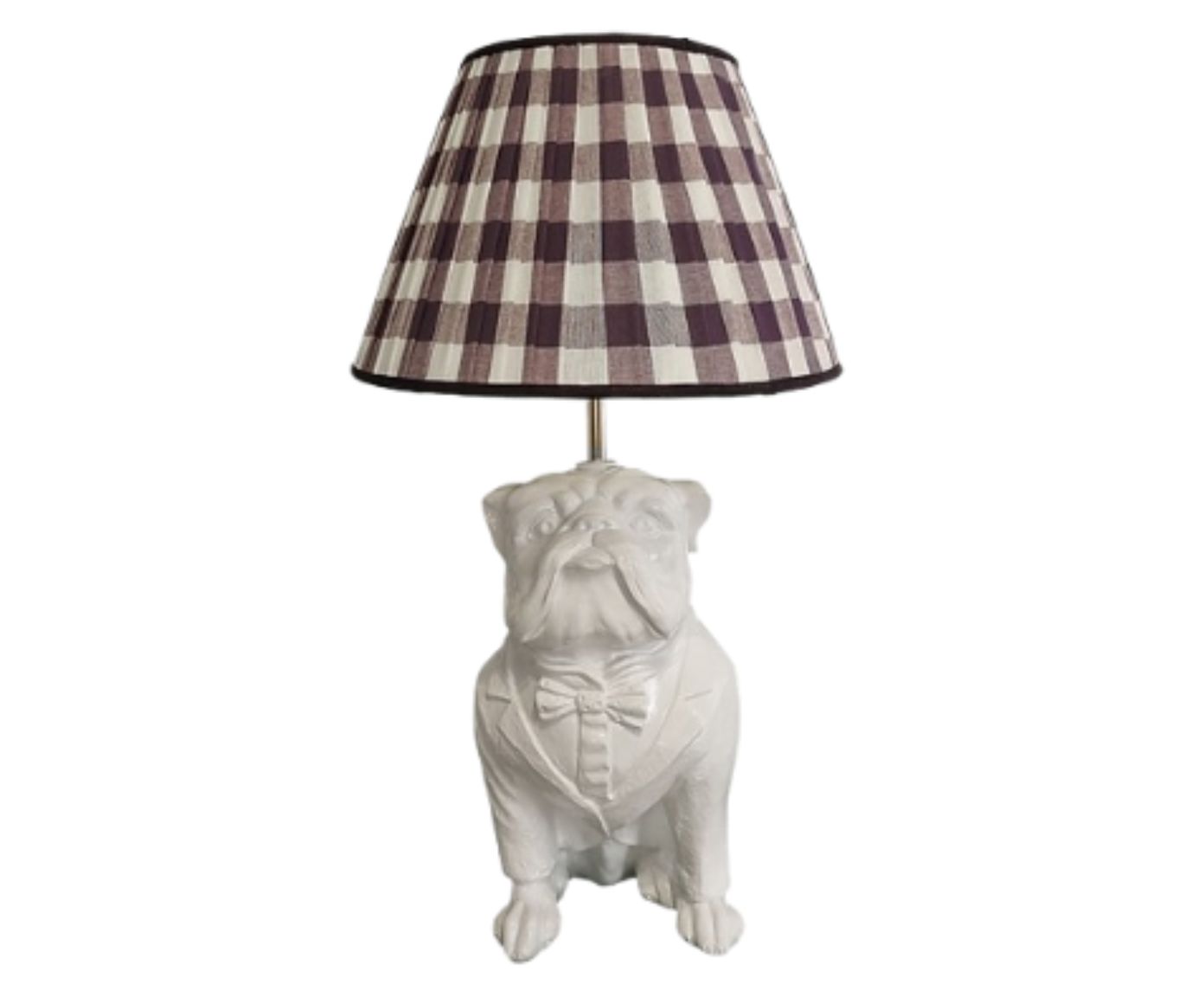 Base Lumin&aacute;ria Cachorro Bulldog Ingl&ecirc;s Adriano Branco - image 0