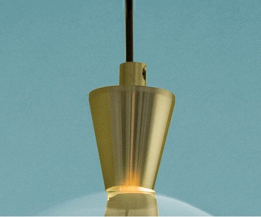 Pendente Greppi Transparente e Dourado image number 3